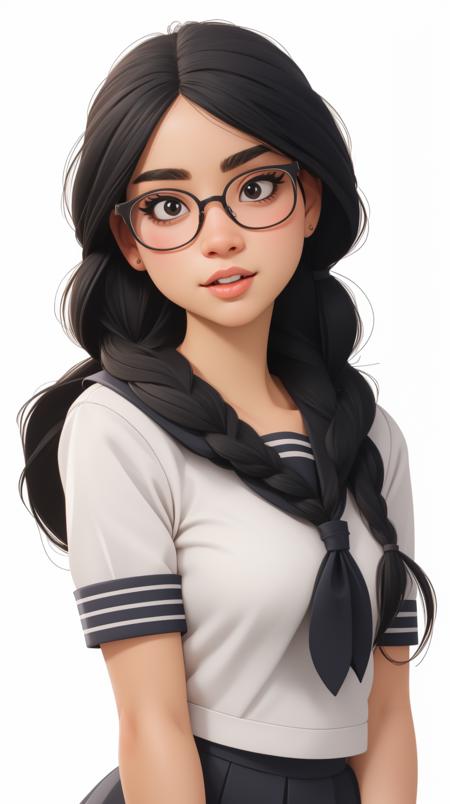 00001-2882382721-masterpiece, best quality,  1girl, black hair, braid, breasts, collarbone, glasses,  hair over shoulder, long hair, looking at v.png